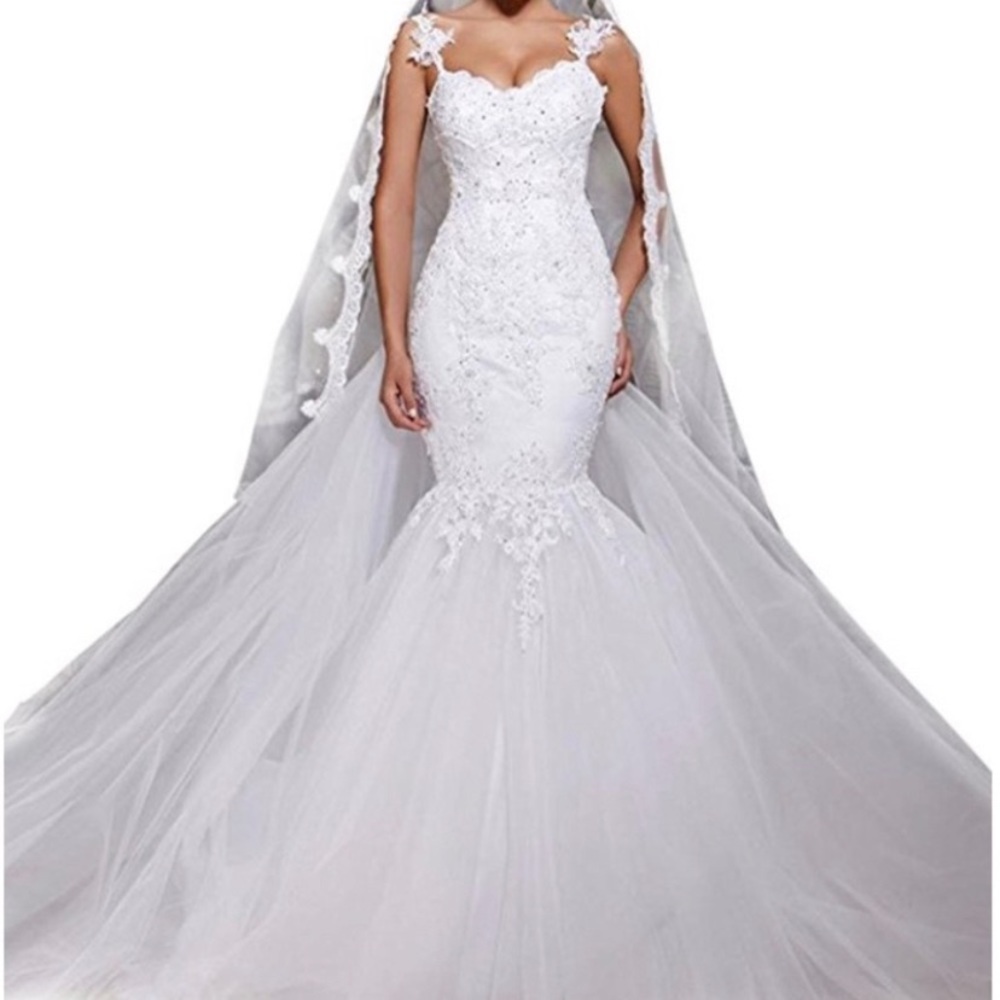 Mermaid Wedding Dress - Picture 1 of 4
